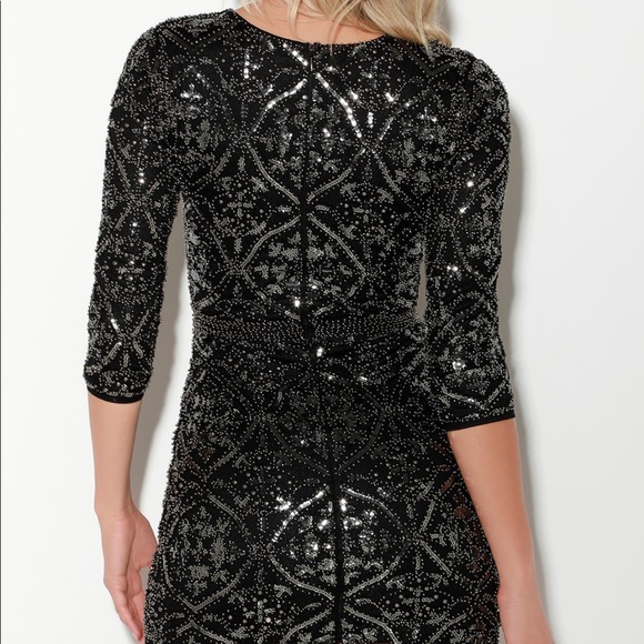 Beautiful , sequined,body con dress. - Picture 2 of 3